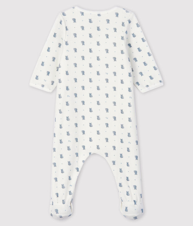 Bodyjama de terciopelo con estampado de koala para beb&eacute; ni&ntilde;o blanco/multicolor