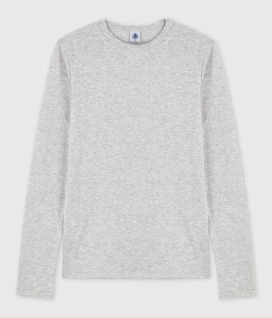 Camiseta icónica de punto «cocotte» de algodón de mujer gris BELUGA CHINE