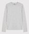 Camiseta icónica de punto «cocotte» de algodón de mujer gris BELUGA CHINE