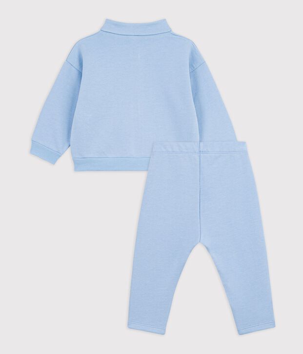 Conjunto de sudadera y pantal&oacute;n de algod&oacute;n liso para beb&eacute; FLO