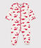 Pelele de túbico estampado blanco MARSHMALLOW/rojo PEPS