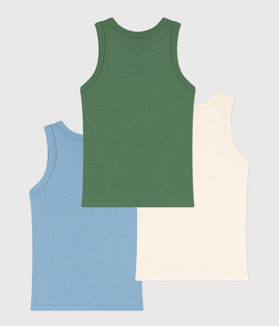 Juego de 3 camisetas de tirantes de algodón para niño variante 1
