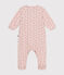 Bodyjama de terciopelo con estampado de pequeños corazones para bebé rosa SALINE/ ROSEWOOD