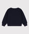 Sudadera de muletón afelpado para niño azul SMOKING