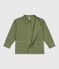 Chaqueta infantil lisa de algod&oacute;n verde OLIVINE