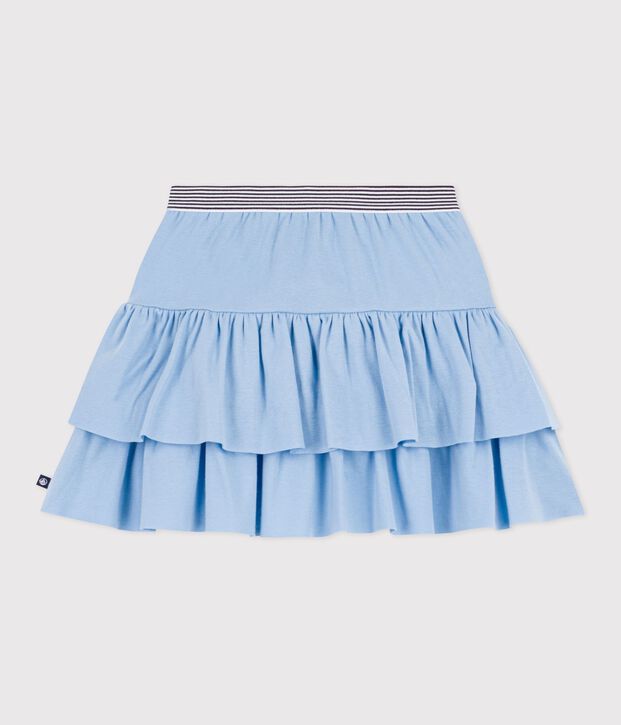 Falda infantil corta y lisa de algod&oacute;n FLO