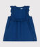 Vestido sin mangas de algodón/lyocell para bebé azul INCOGNITO