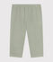 Pantalón de gasa de algodón para bebé verde HERBIER