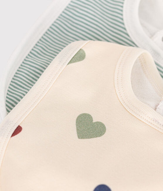 Juego de 2 baberos estampados para bebé variante 2