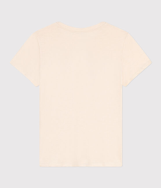 Camiseta LE DROIT de algodón con cuello redondo para mujer crudo AVALANCHE