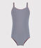 Bañador infantil a rayas azul MEDIEVAL/blanco MARSHMALLOW