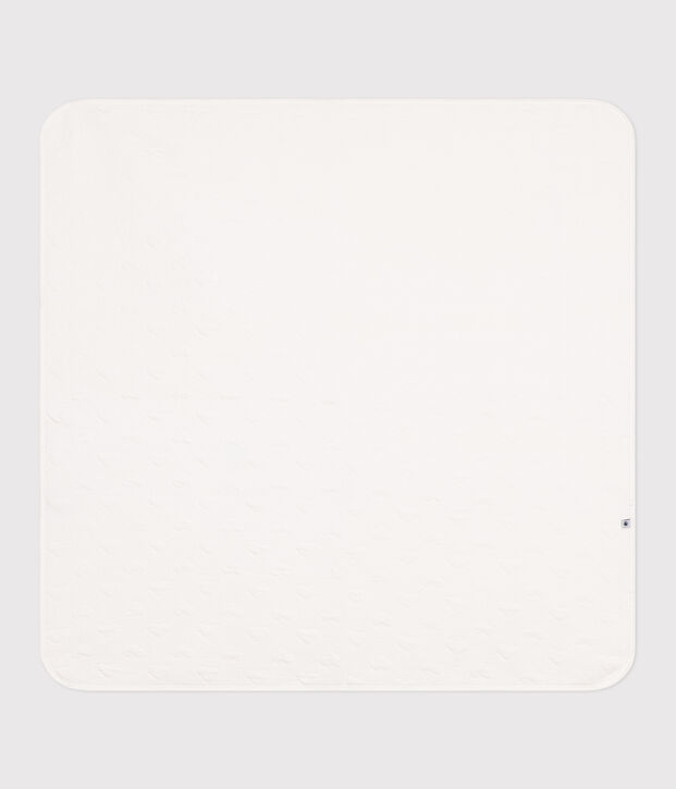 Manta de t&uacute;bico para beb&eacute; blanco