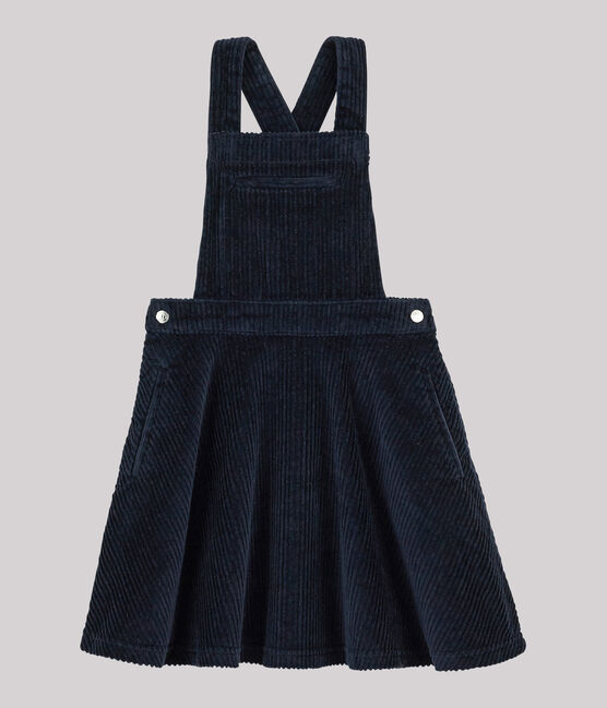 Vestido peto para niña azul SMOKING