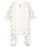 Bodyjama para bebé niño de terciopelo blanco MARSHMALLOW/blanco MULTICO