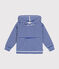 Sudadera infantil de rizo a rayas con capucha azul SURF/ AVALANCHE