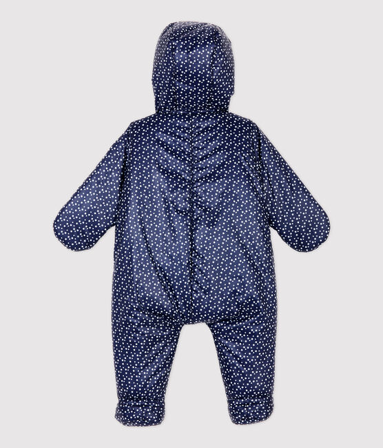 Buzo estampado de bebé azul SMOKING/blanco MARSHMALLOW