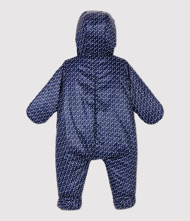 Buzo estampado de beb&eacute; azul/blanco