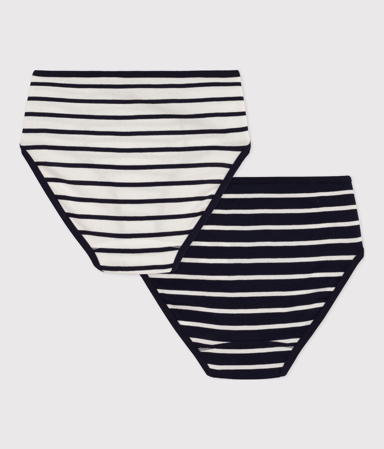 Juego de 2 braguitas de algod&oacute;n de talle alto de mujer Variante 1 PACK