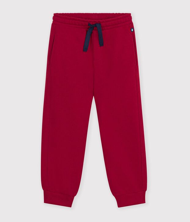 Pantal&oacute;n infantil de jogging de algod&oacute;n rojo