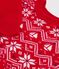 Jersey infantil de jacquard de lana y algod&oacute;n rojo/multicolor