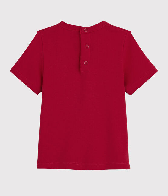 Camiseta de manga corta para bebé niña rojo TERKUIT