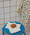 Toalla de ba&ntilde;o y manopla para beb&eacute; con estampado de frutas blanco/amarillo/multicolor