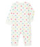 Pijama de bebé sin pies en túbico para niña blanco MARSHMALLOW/blanco MULTICO