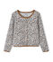 Cárdigan para niña gris BELUGA/blanco MULTICO