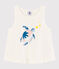 Camiseta de tirantes de algodón de niña blanco MARSHMALLOW