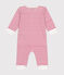Pijama de algodón sin pies para bebé blanco ECUME/rojo TERKUIT