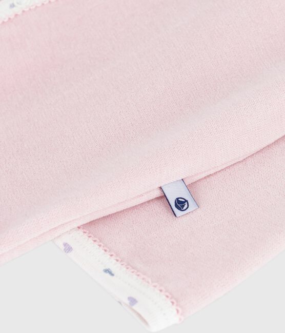 Pijama de terciopelo con cuello para bebé rosa JOLI