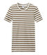 Camiseta de mujer en canalé original de rayas
