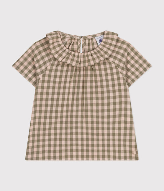 Blusa de manga corta de milrayas para bebé MARECAGE/ SALINE