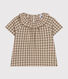 Blusa de manga corta de milrayas para bebé
