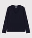 Camiseta LA RECTA de algodón con cuello de pico para mujer