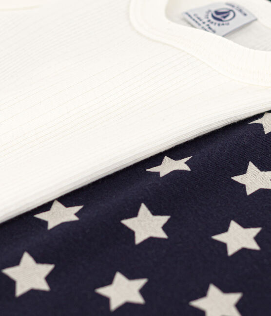 Juego de 2 camisetas de tirantes de algodón con estrellas para niño variante 1