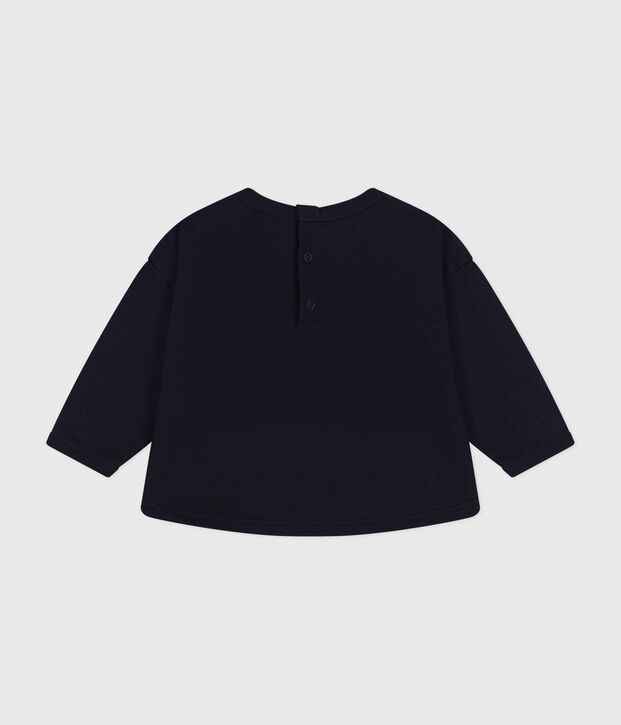 Sudadera de felpa para beb&eacute; azul