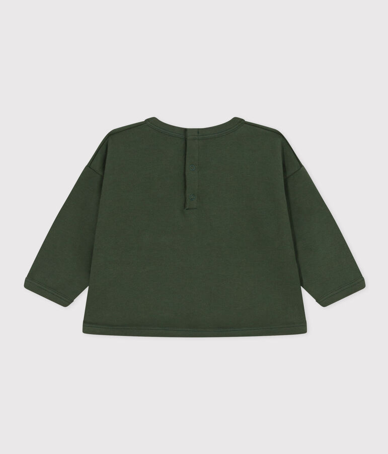 Sudadera de mulet&oacute;n de beb&eacute; verde