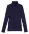 Cuello alto de mujer en algodón ligero azul Soir