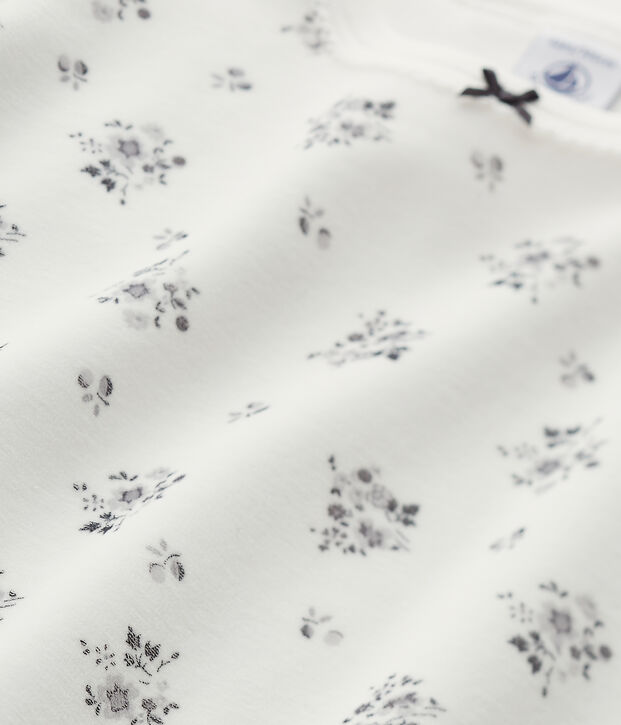 Pijama de terciopelo para ni&ntilde;a gris/blanco/multicolor