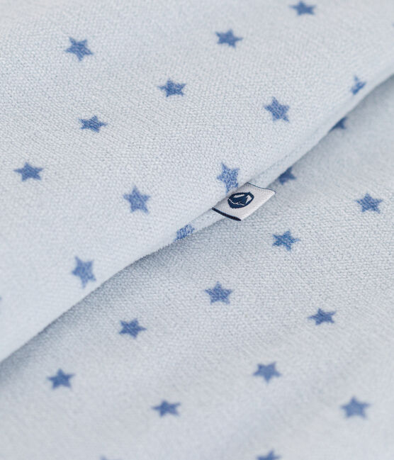 Bodyjama de terciopelo con estampado de pequeñas estrellas para bebé azul GOMME/ BEACH