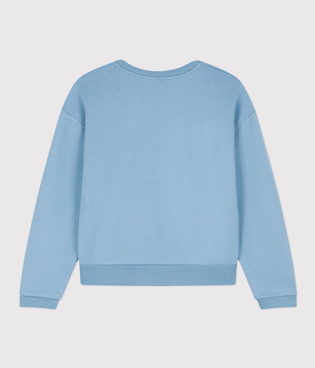 Sudadera de felpa para mujer azul