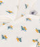 Pijama de felpa con flores para bebé blanco MARSHMALLOW/blanco MULTICO