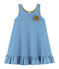 Vestido infantil para niña azul RIYADH/blanco MARSHMALLOW