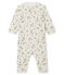 Pijama sin pies de punto para bebé niña blanco MARSHMALLOW/ MULTICO CN