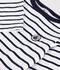 Camiseta marinera ic&oacute;nico para ni&ntilde;os de algod&oacute;n grueso blanco/azul