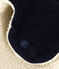 Gorro «chapka» infantil de terciopelo y borreguito azul SMOKING