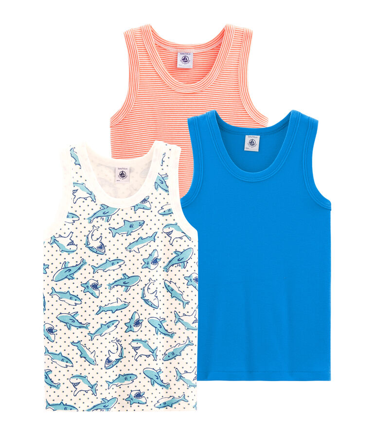 Tr&iacute;o de camisetas de tirantes para ni&ntilde;o multicolor