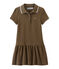 Vestido para niña de manga corta marron SHITAKE
