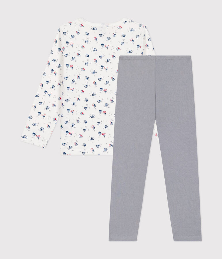 Pijama de terciopelo para ni&ntilde;o/a gris/multicolor